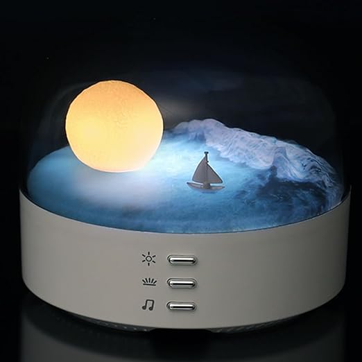 Moon & Mountain LED Speaker Lamp
