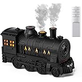 Train Aroma Diffuser – 300ml Ultrasonic Humidifier with Steam Flame Effect & Remote