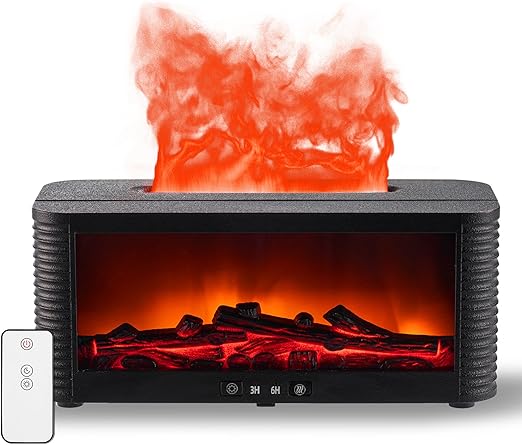 2026 Upgraded 9-Color Flame Fireplace Aroma Diffuser